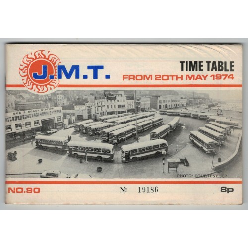 Jersey Motor Transport (JMT) Timetable Booklet - 20th May 1974