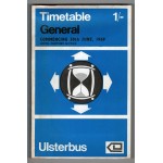 Ulsterbus Timetable General Booklet - 30th June 19...
